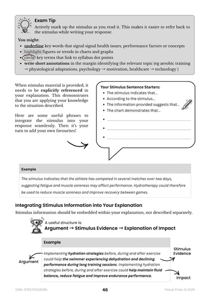 Excel 60 Days to Band 6: HSC Year 12 Health and Movement Science (2027-2029)