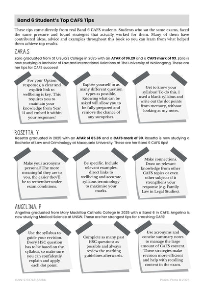 Excel 60 Days to Band 6: HSC Year 12 Community and Family Studies (CAFS) (2027-2029)