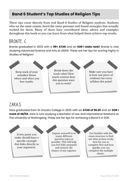Excel 60 Days to Band 6: HSC Year 12 Studies of Religion I (2027-2029)