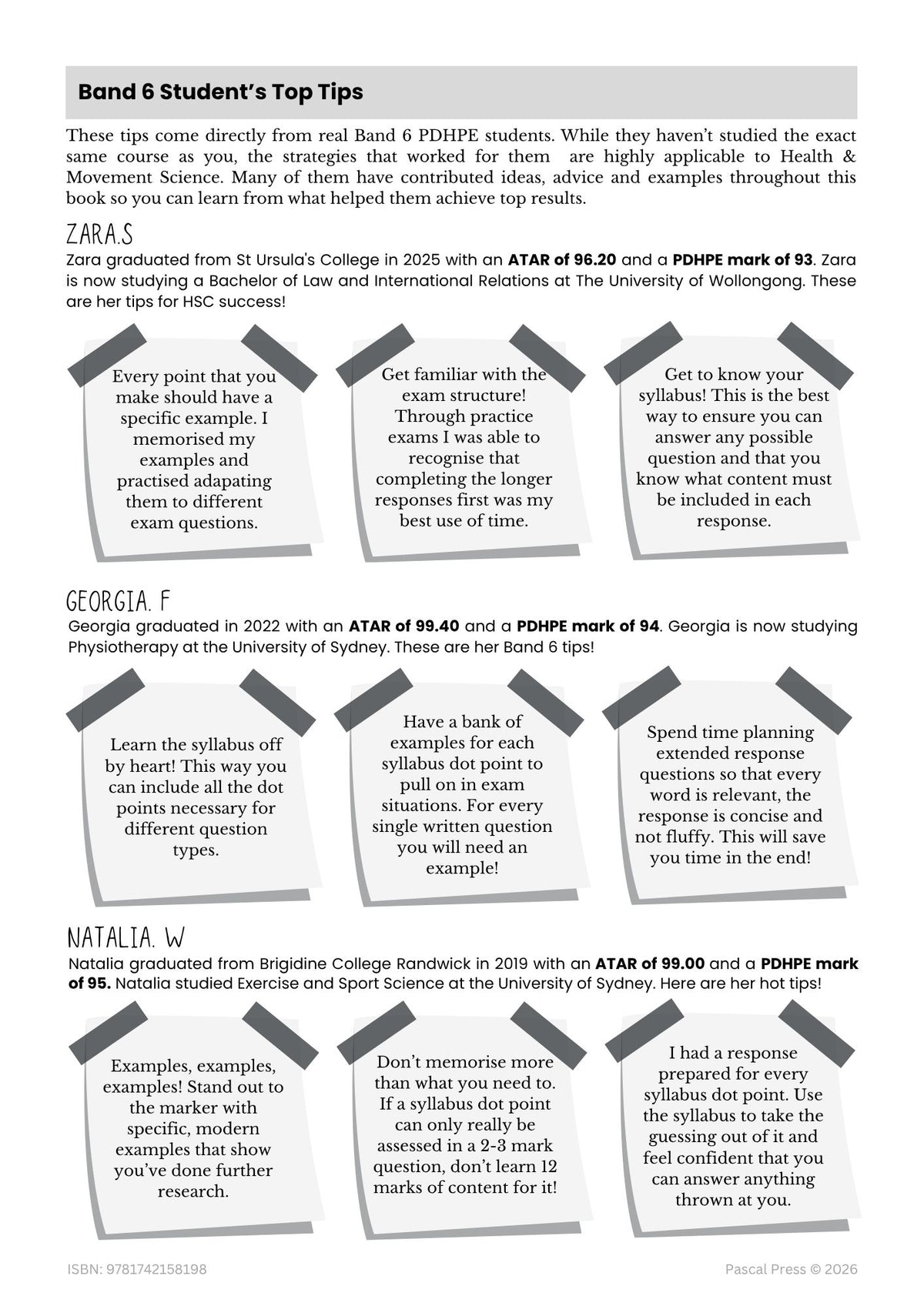 Excel 60 Days to Band 6: HSC Year 12 Health and Movement Science (2027-2029)