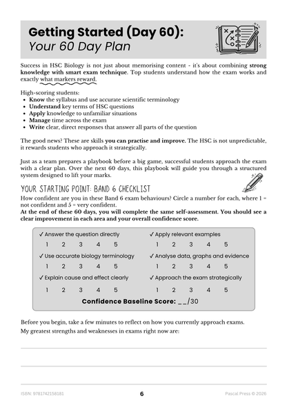 Excel 60 Days to Band 6: HSC Year 12 Biology