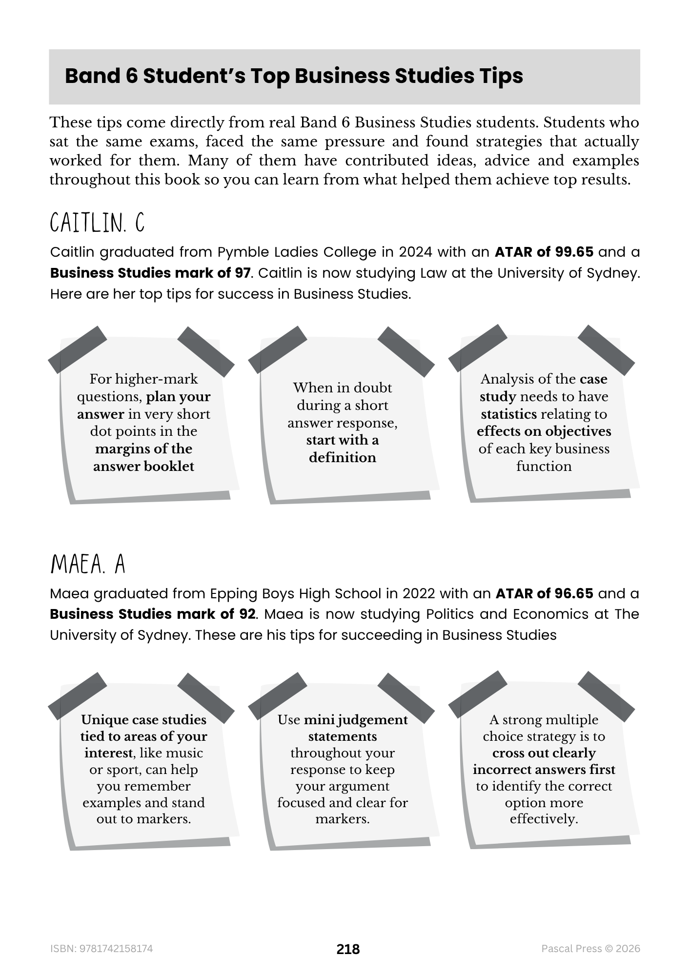 Excel 60 Days to Band 6: HSC Year 12 Business Studies