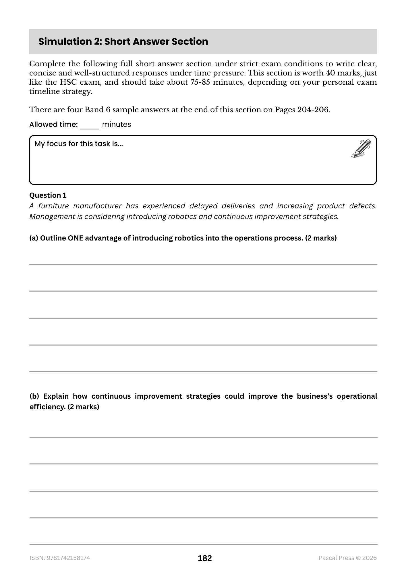 Excel 60 Days to Band 6: HSC Year 12 Business Studies