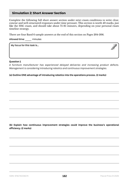 Excel 60 Days to Band 6: HSC Year 12 Business Studies