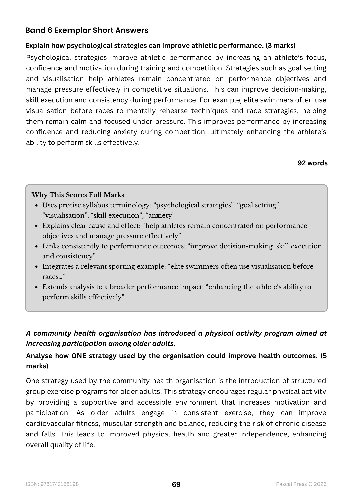 Excel 60 Days to Band 6: HSC Year 12 Health and Movement Science