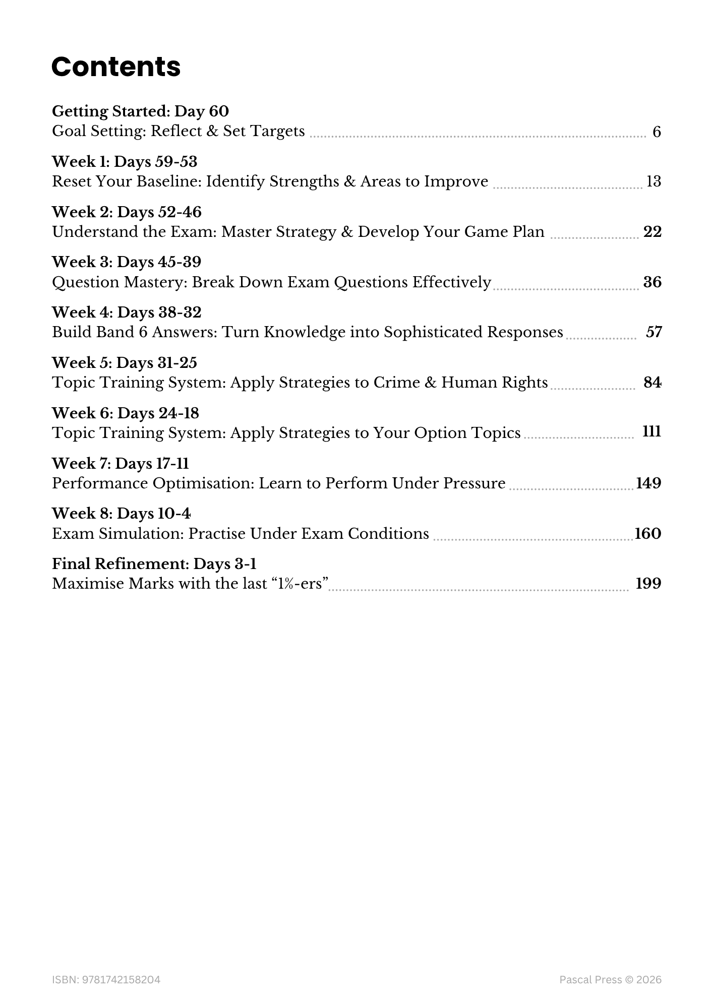 Excel 60 Days to Band 6: HSC Year 12 Legal Studies