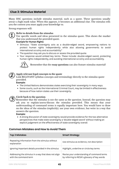Excel 60 Days to Band 6: HSC Year 12 Legal Studies