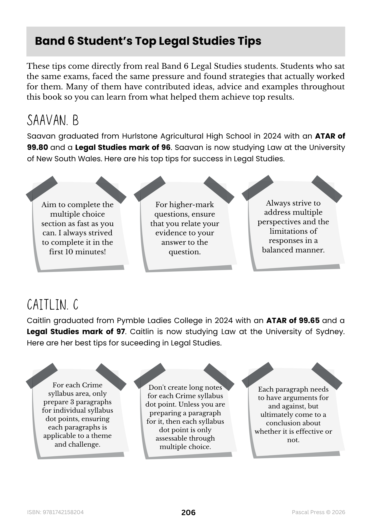 Excel 60 Days to Band 6: HSC Year 12 Legal Studies