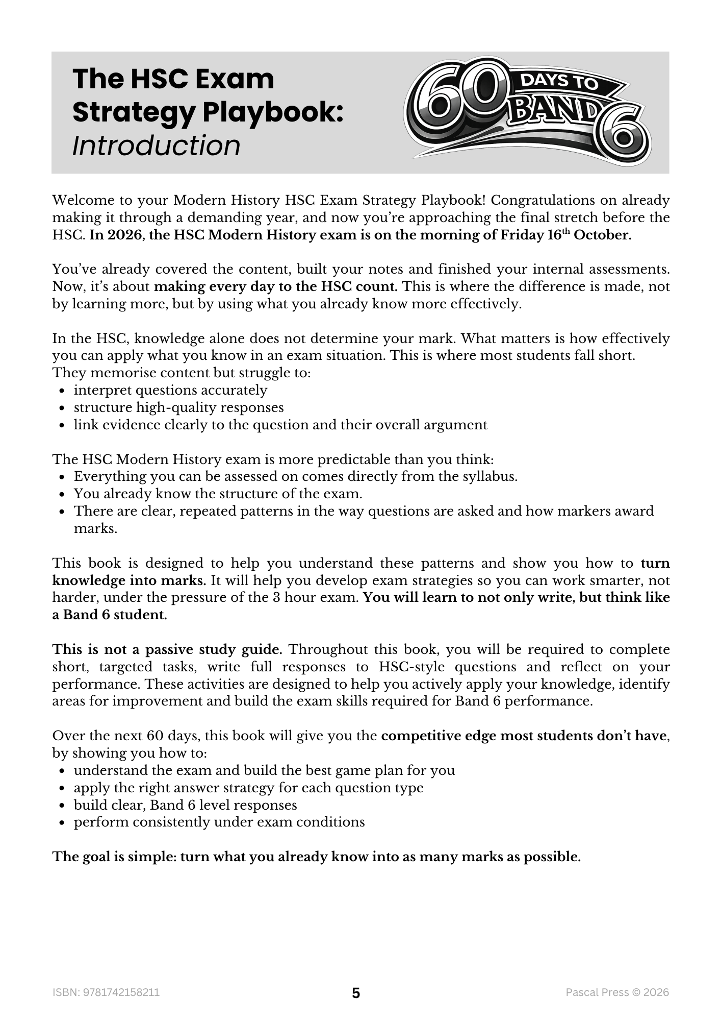 Excel 60 Days to Band 6: HSC Year 12 Modern History