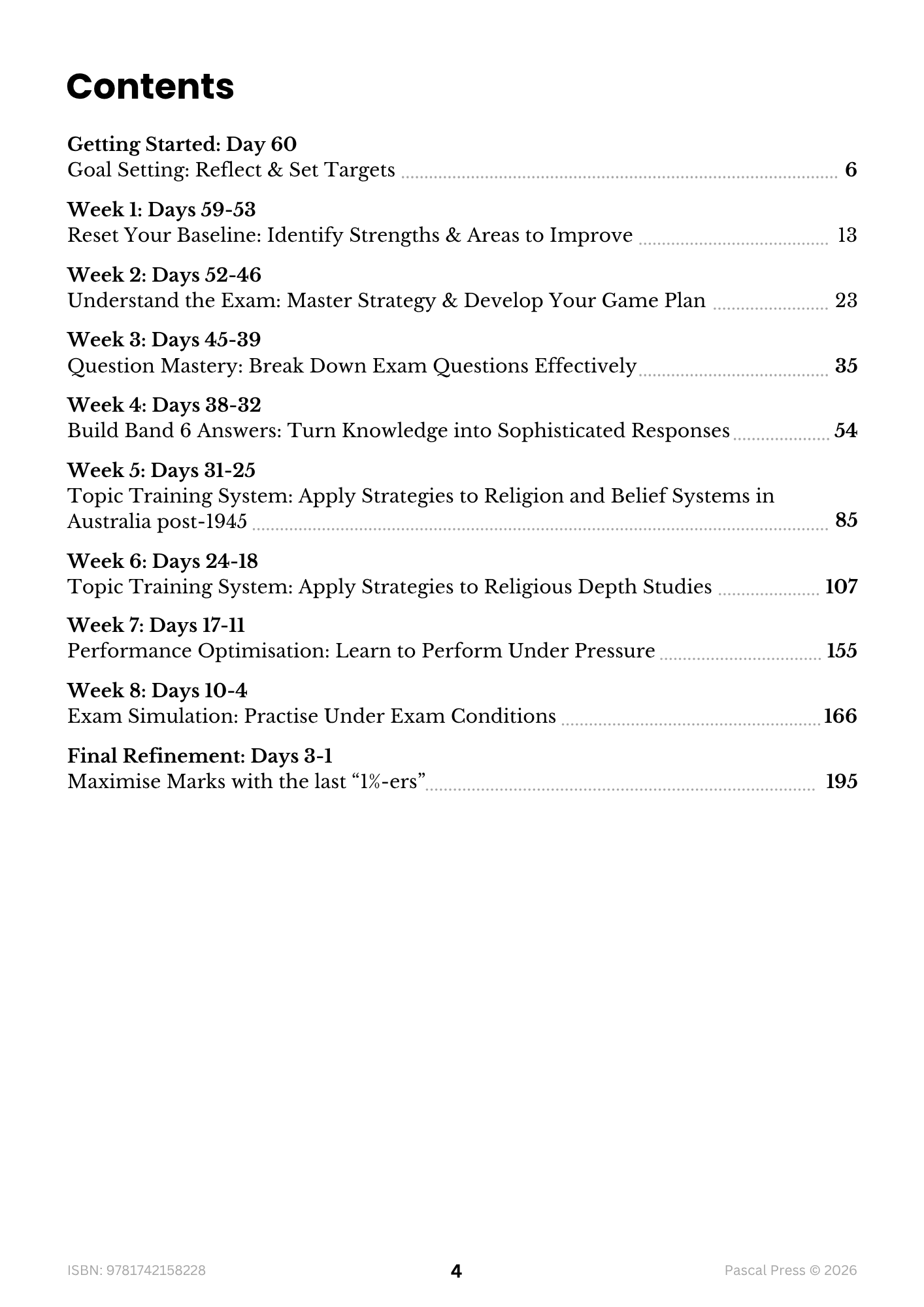 Excel 60 Days to Band 6: HSC Year 12 Studies of Religion I