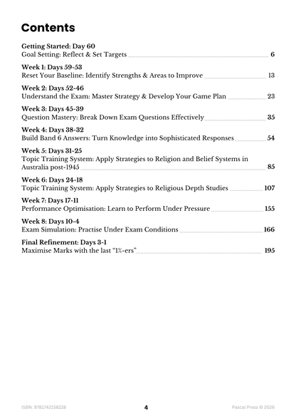 Excel 60 Days to Band 6: HSC Year 12 Studies of Religion I