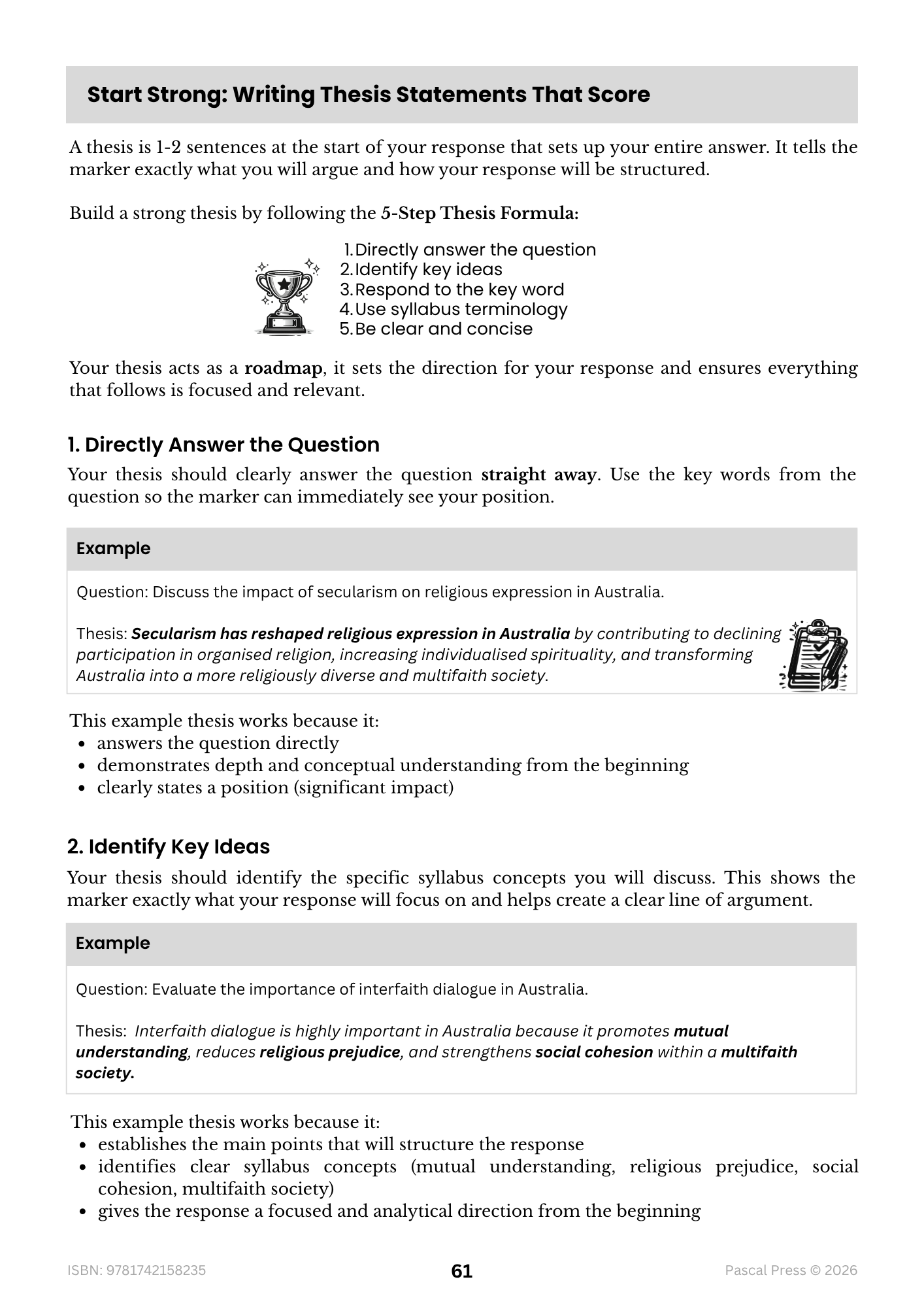 Excel 60 Days to Band 6: HSC Year 12 Studies of Religion II
