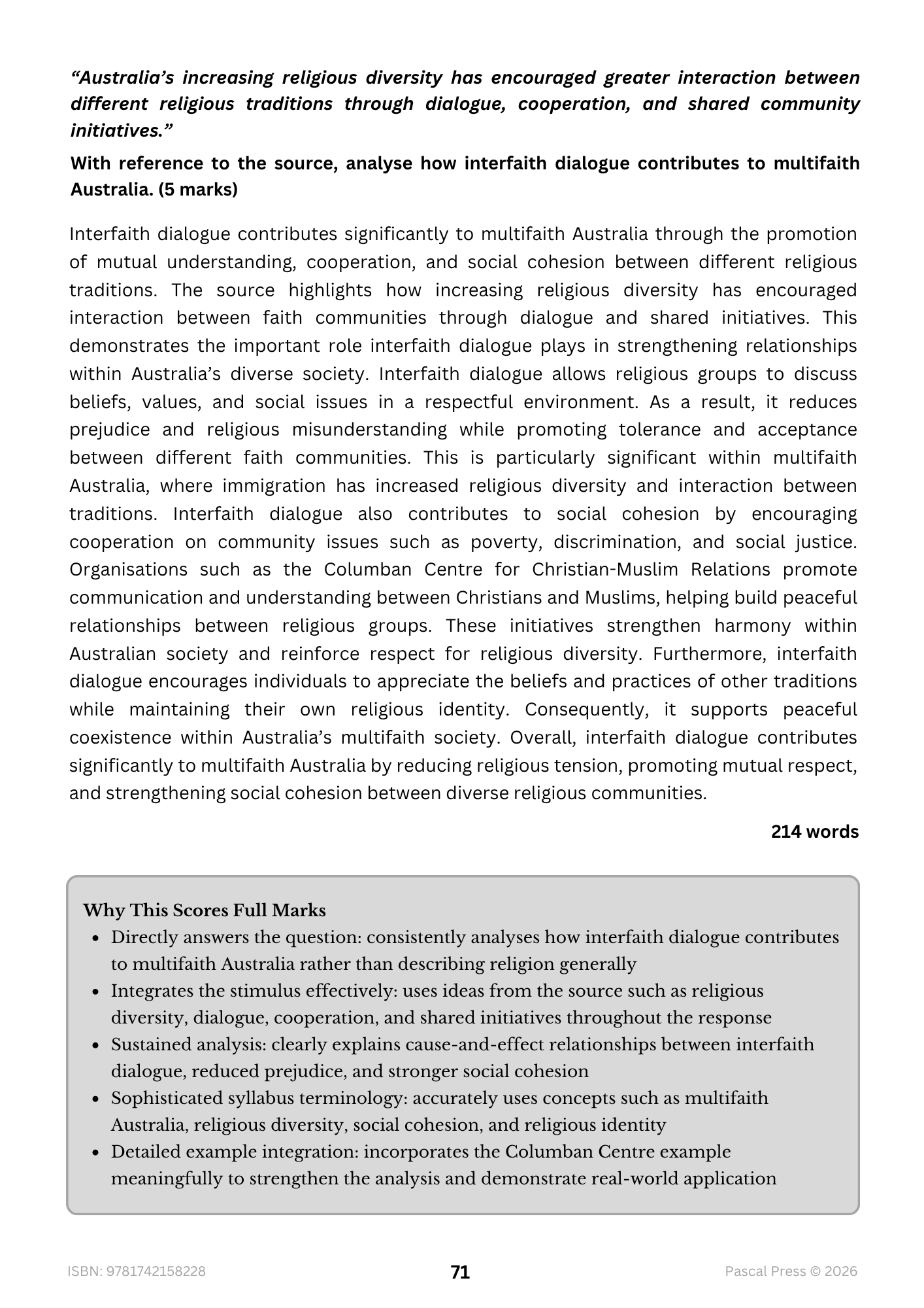 Excel 60 Days to Band 6: HSC Year 12 Studies of Religion I