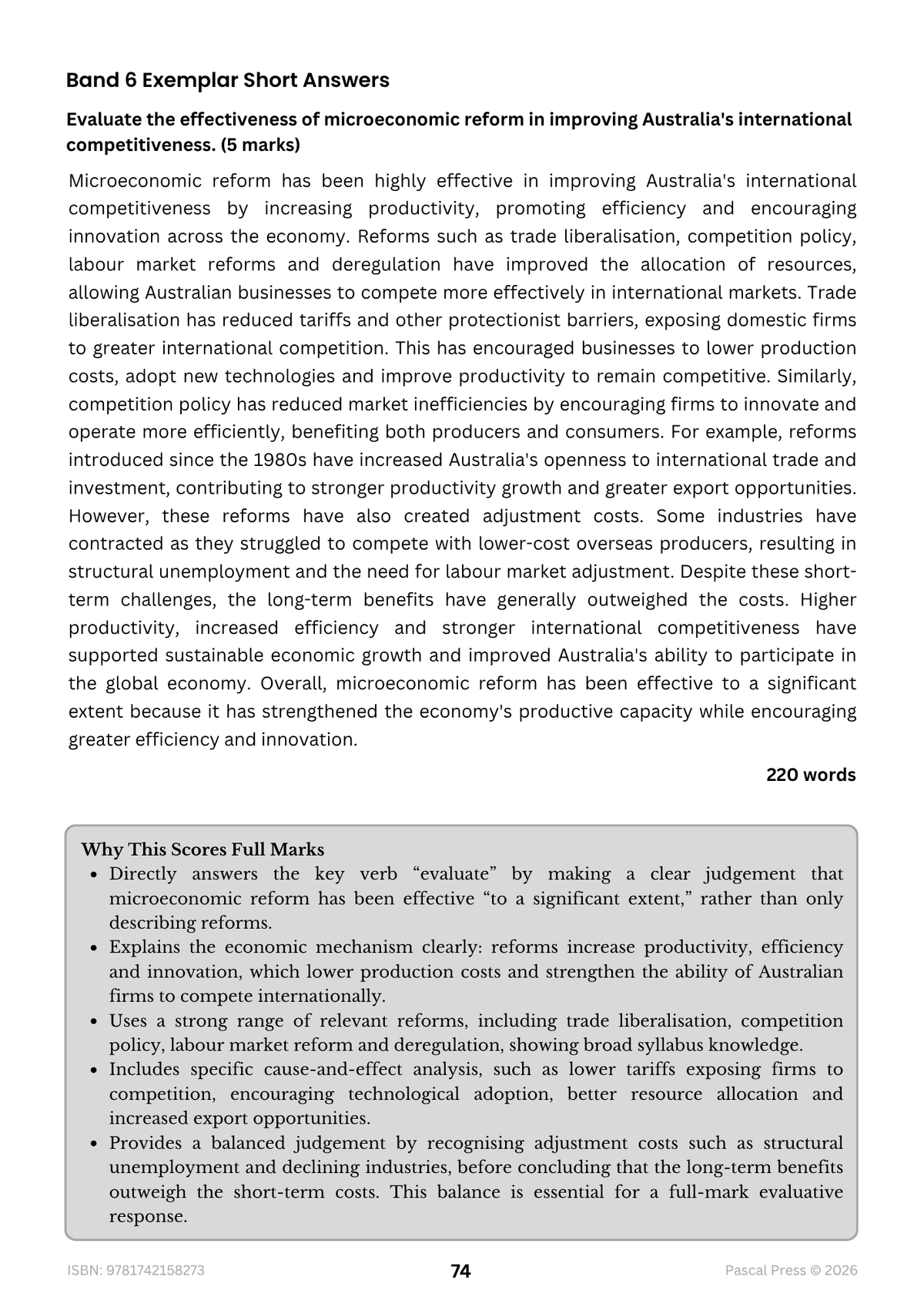 Excel 60 Days to Band 6: HSC Year 12 Economics (2027)