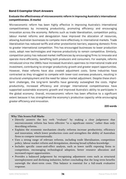 Excel 60 Days to Band 6: HSC Year 12 Economics (2027)