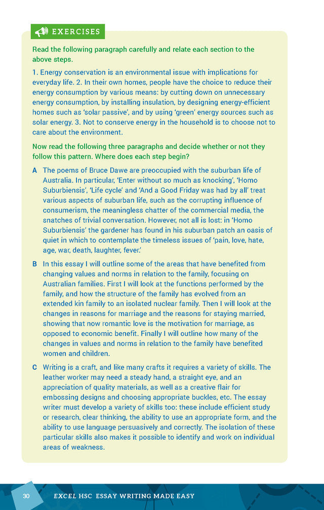 Excel HSC Year 12 Essay Writing Made Easy