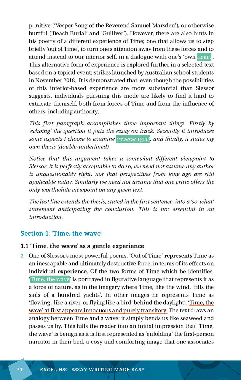 Excel HSC Year 12 Essay Writing Made Easy