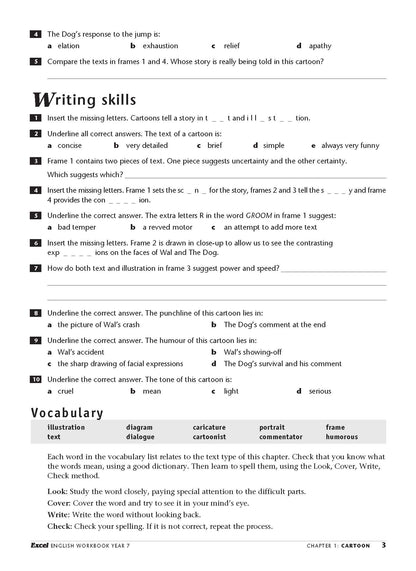Excel Essential Skills - English Workbook Year 7