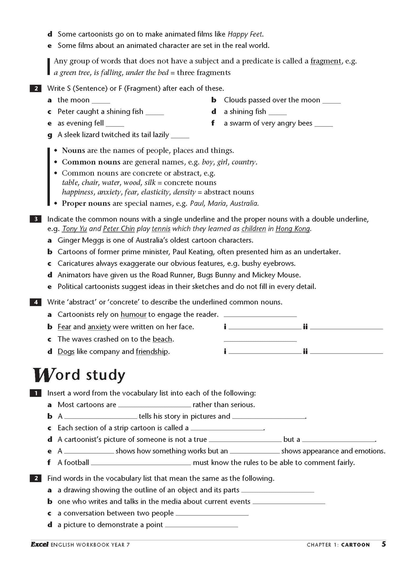 Excel Essential Skills - English Workbook Year 7