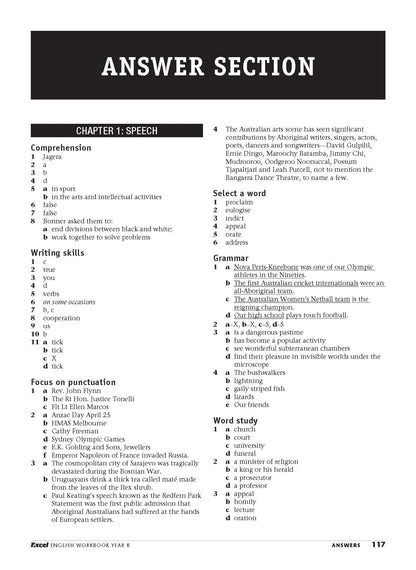 Excel Essential Skills - English Workbook Year 8