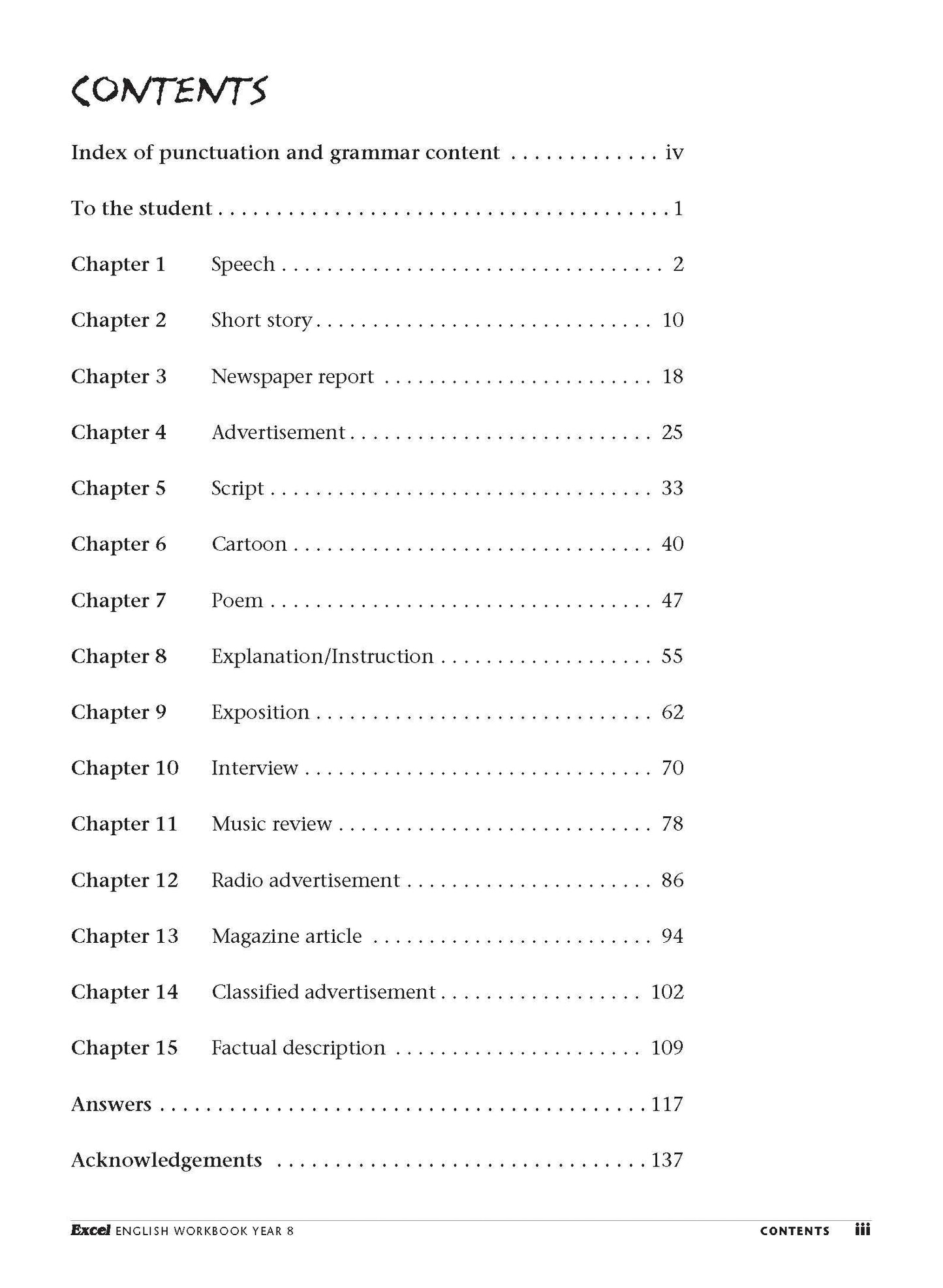 Excel Essential Skills - English Workbook Year 8