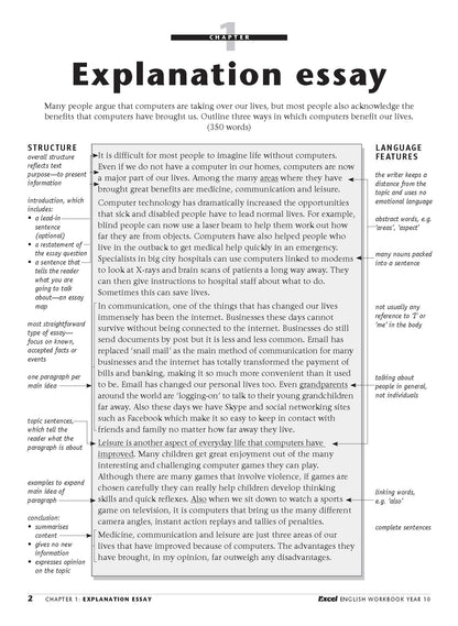 Excel Essential Skills - English Workbook Year 10