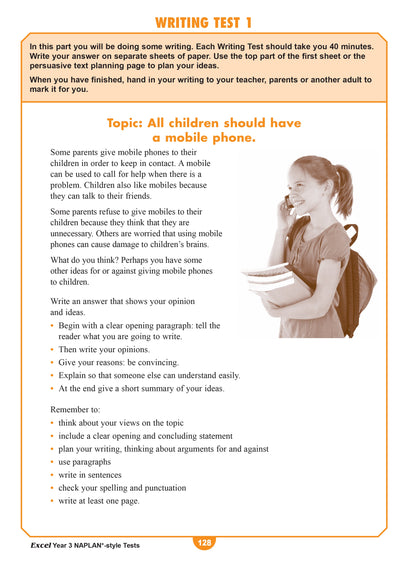 Excel Year 3 NAPLAN*-style Tests