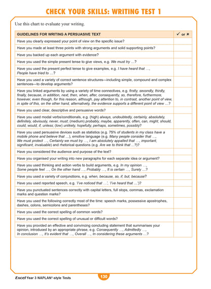 Excel Year 3 NAPLAN*-style Tests