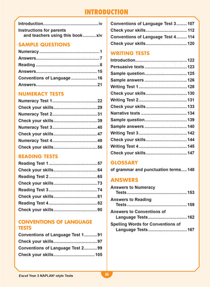 Excel Year 3 NAPLAN*-style Tests