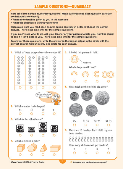 Excel Year 3 NAPLAN*-style Tests