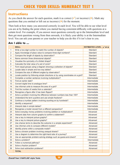 Excel Year 3 NAPLAN*-style Tests
