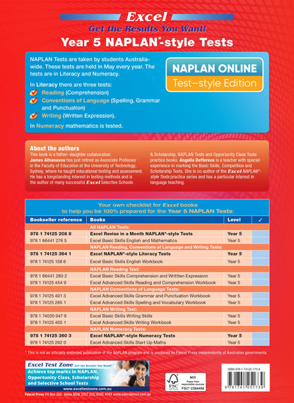 Excel Year 5 NAPLAN*-style Tests