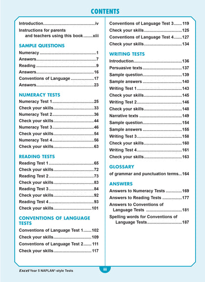 Excel Year 5 NAPLAN*-style Tests