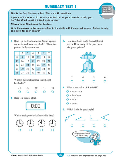Excel Year 5 NAPLAN*-style Tests