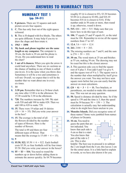 Excel Year 7 NAPLAN*-style Tests