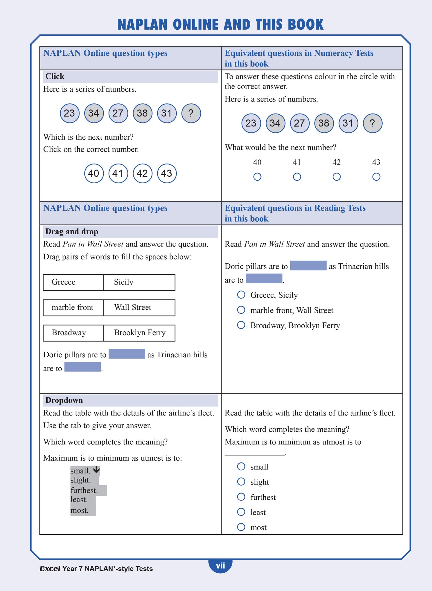 Excel Year 7 NAPLAN*-style Tests