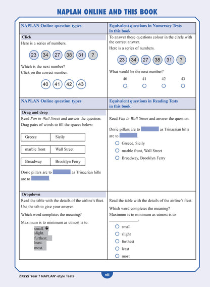 Excel Year 7 NAPLAN*-style Tests