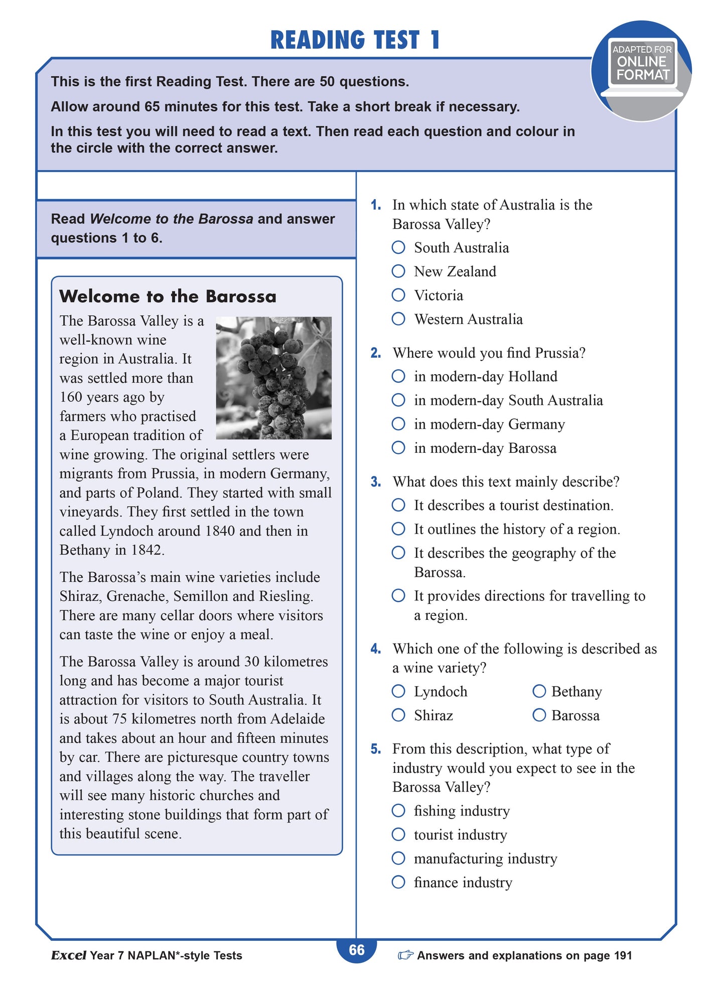 Excel Year 7 NAPLAN*-style Tests