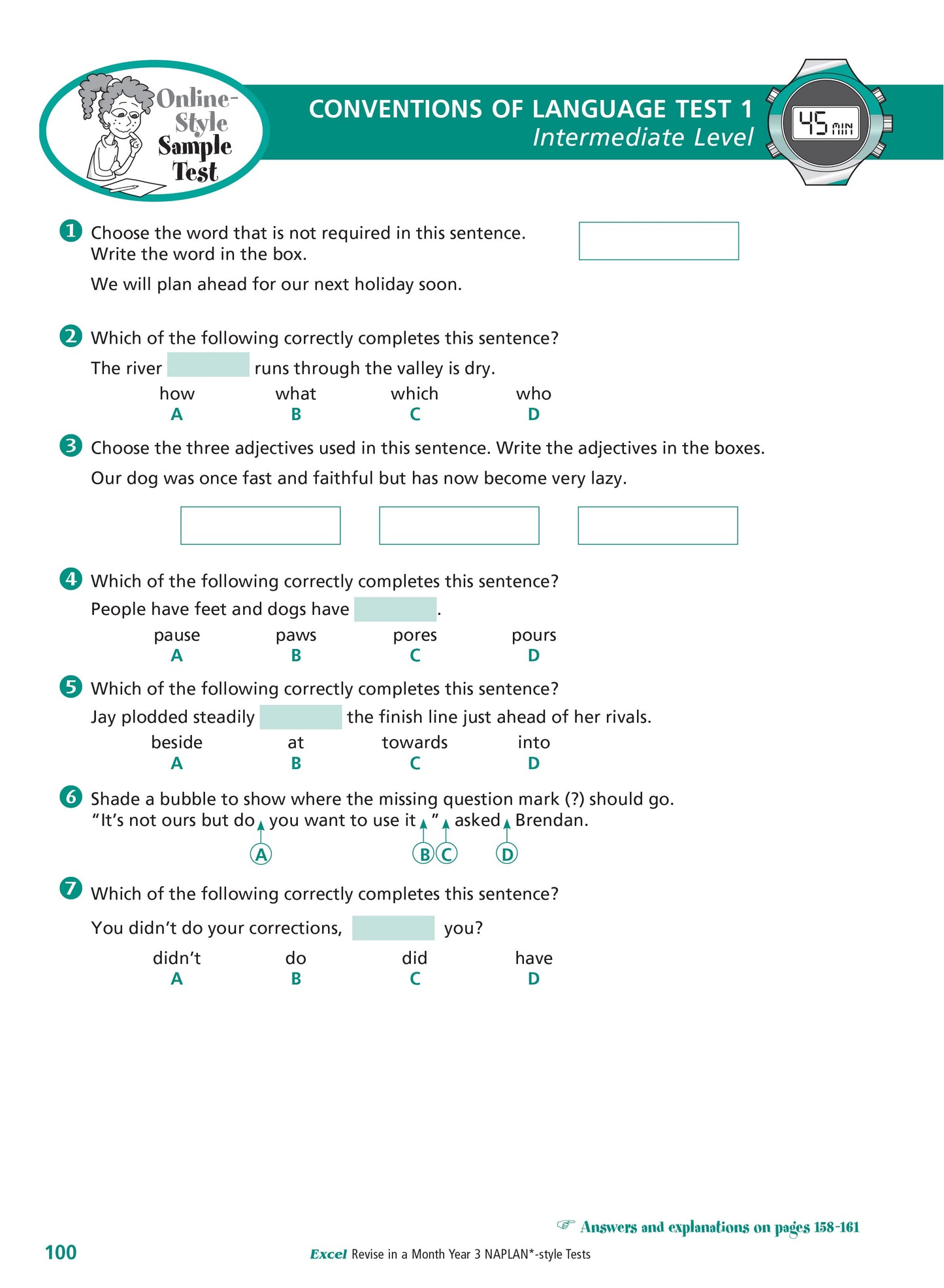 Excel Revise in a Month Year 3 NAPLAN*-style Tests