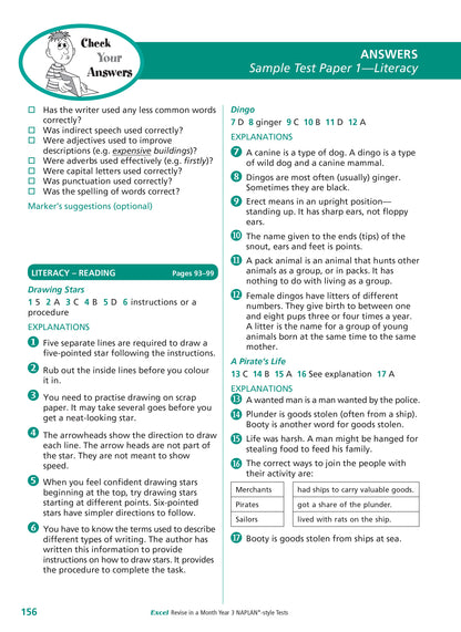 Excel Revise in a Month Year 3 NAPLAN*-style Tests