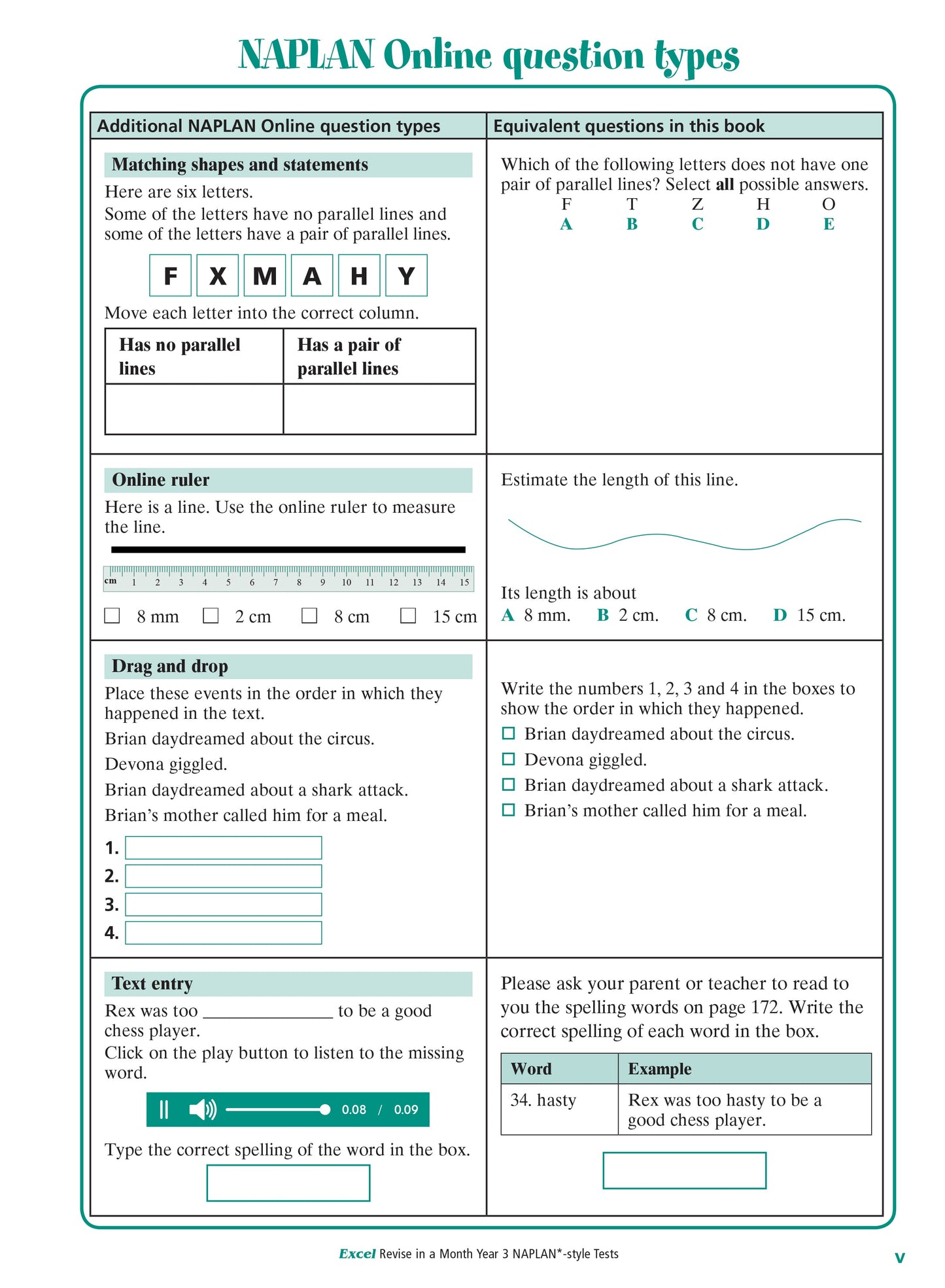 Excel Revise in a Month Year 3 NAPLAN*-style Tests