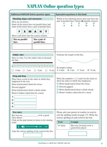 Excel Revise in a Month Year 3 NAPLAN*-style Tests
