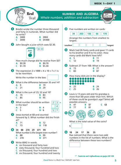 Excel Revise in a Month Year 3 NAPLAN*-style Tests