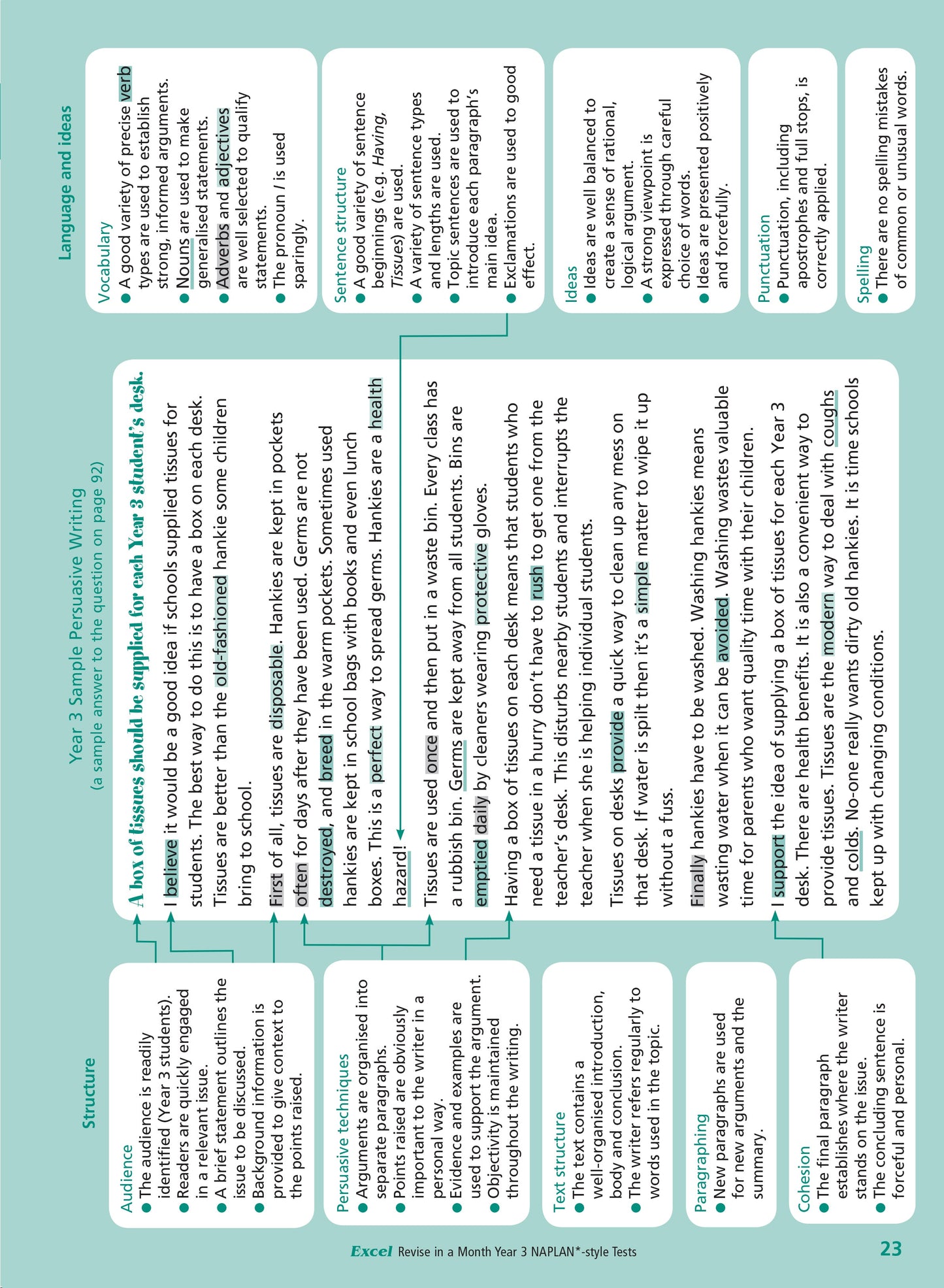 Excel Revise in a Month Year 3 NAPLAN*-style Tests