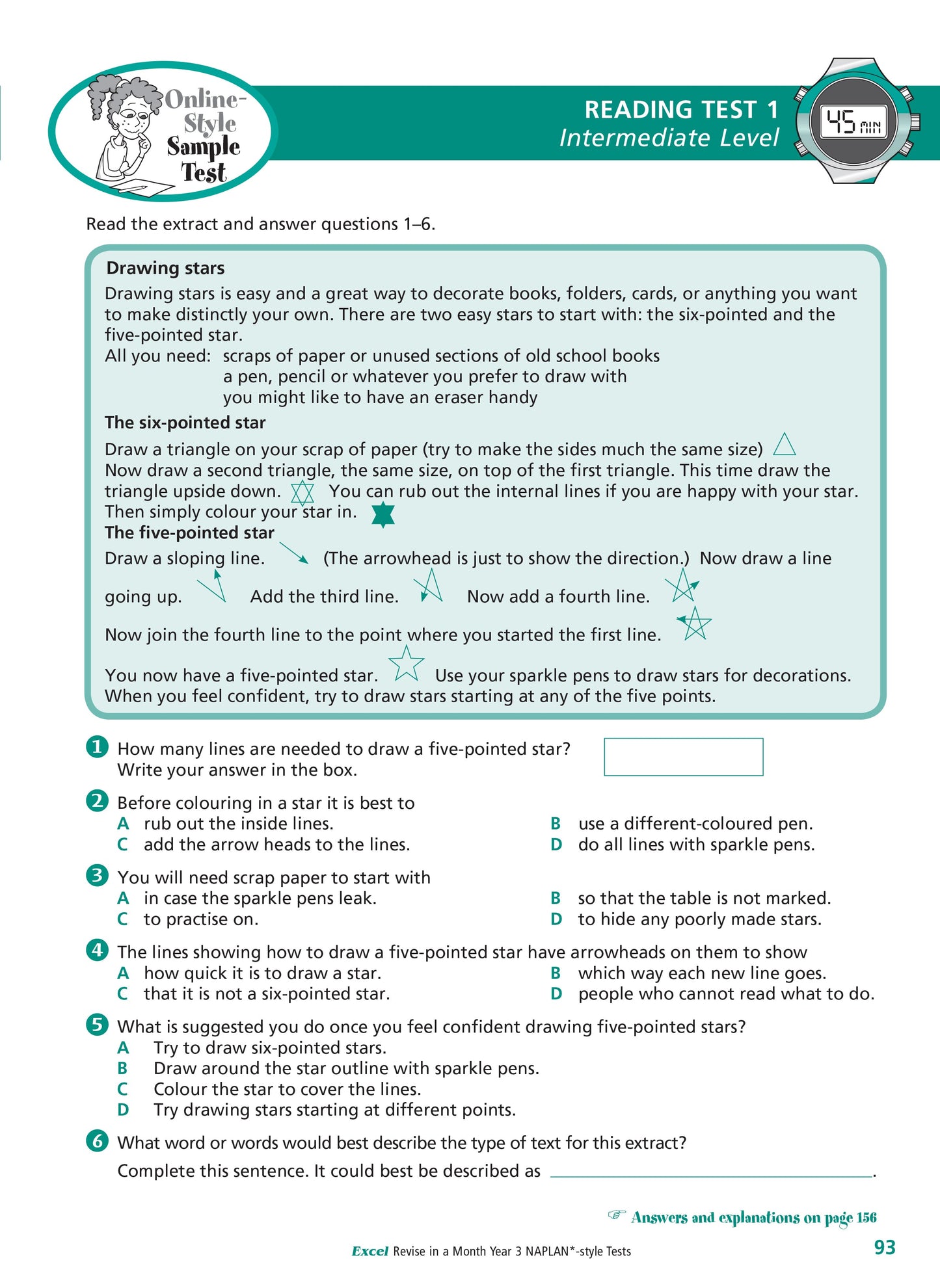 Excel Revise in a Month Year 3 NAPLAN*-style Tests