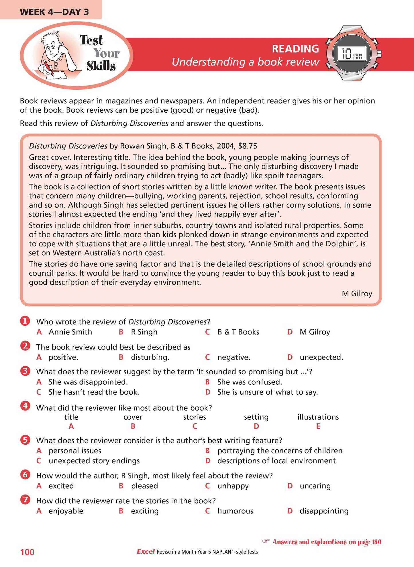 Excel Revise in a Month Year 5 NAPLAN*-style Tests