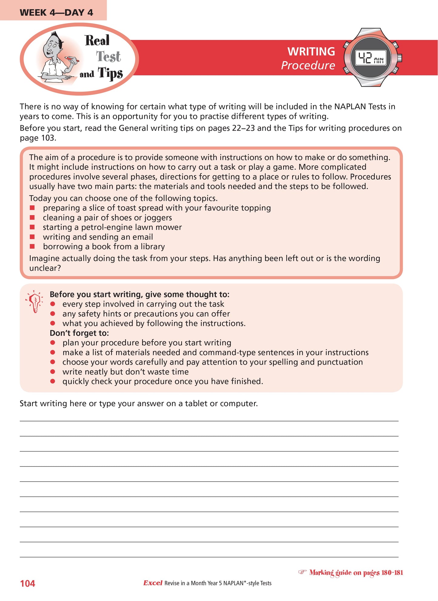 Excel Revise in a Month Year 5 NAPLAN*-style Tests