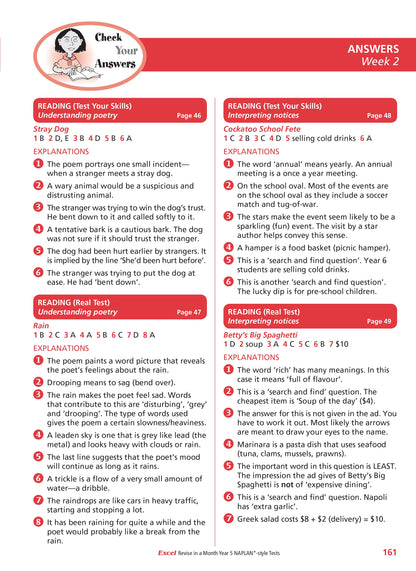 Excel Revise in a Month Year 5 NAPLAN*-style Tests