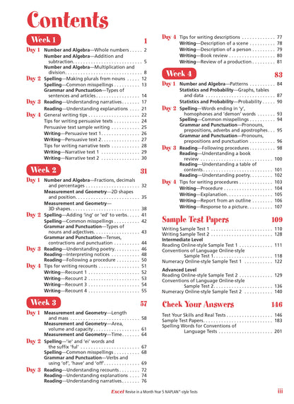 Excel Revise in a Month Year 5 NAPLAN*-style Tests