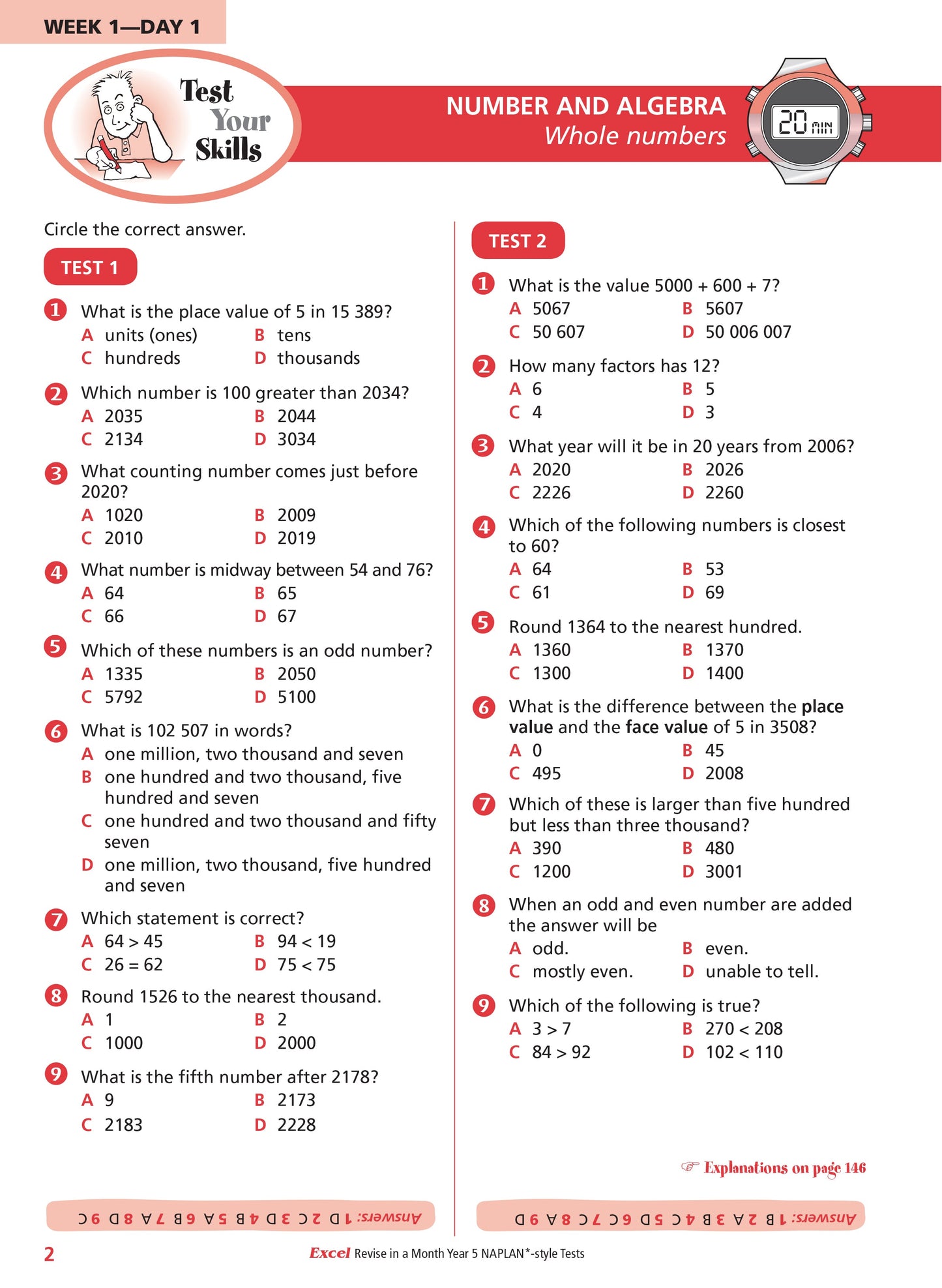 Excel Revise in a Month Year 5 NAPLAN*-style Tests